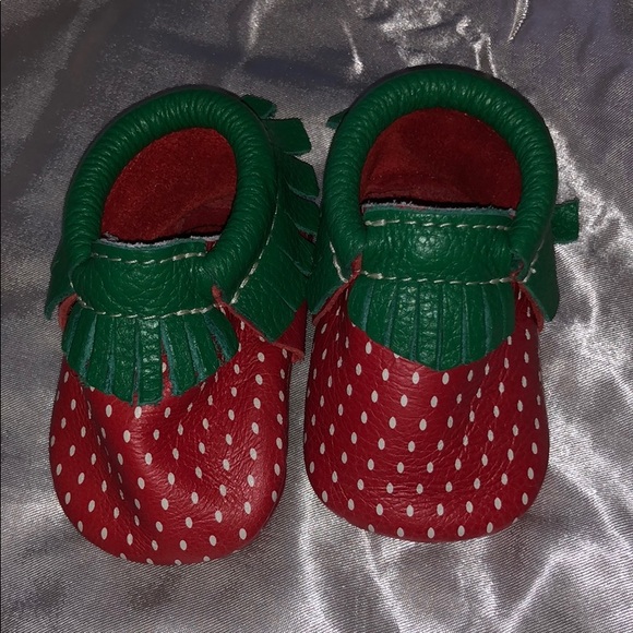 freshly picked strawberry moccasins